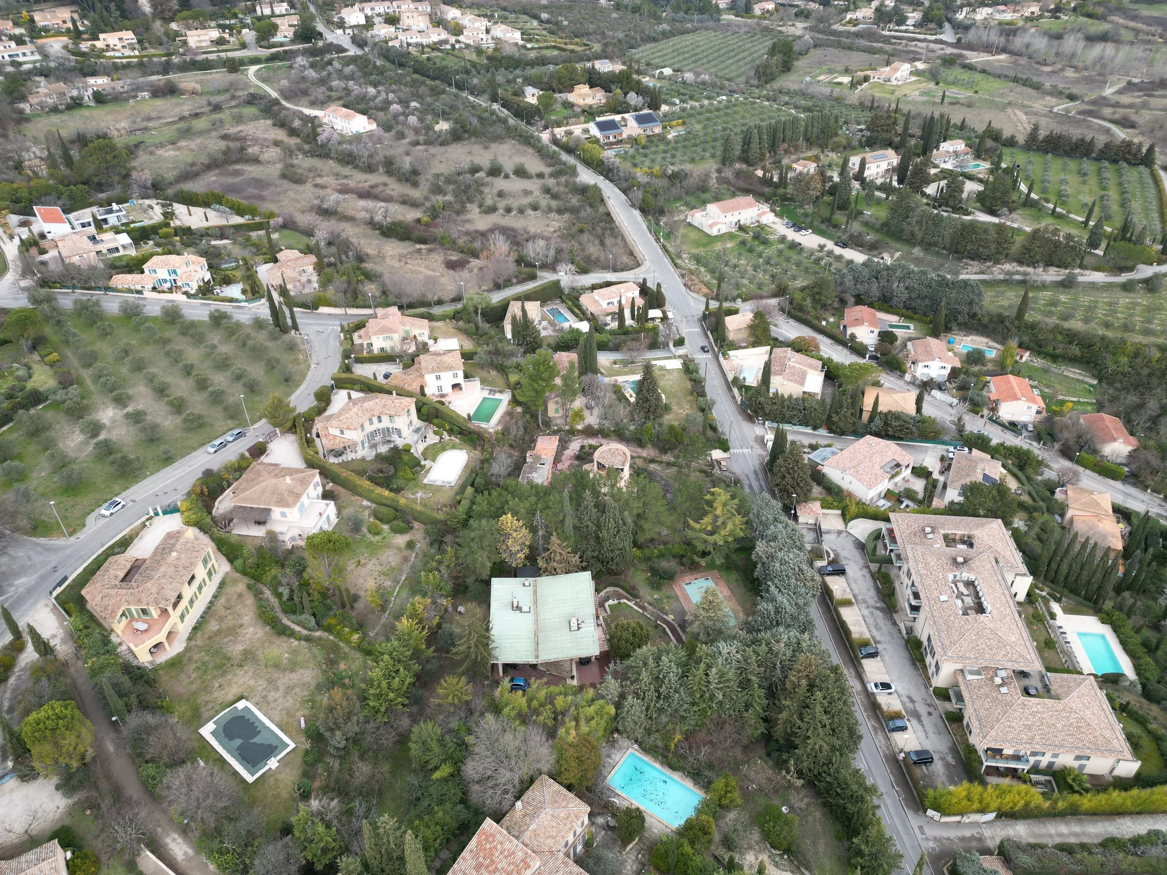 Vue drone Sud piscine